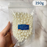 Mix Size White Pearls | Premium Sprinkles | Edible