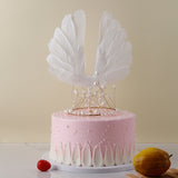 Angel Wings Feather Cake Topper | White Colour