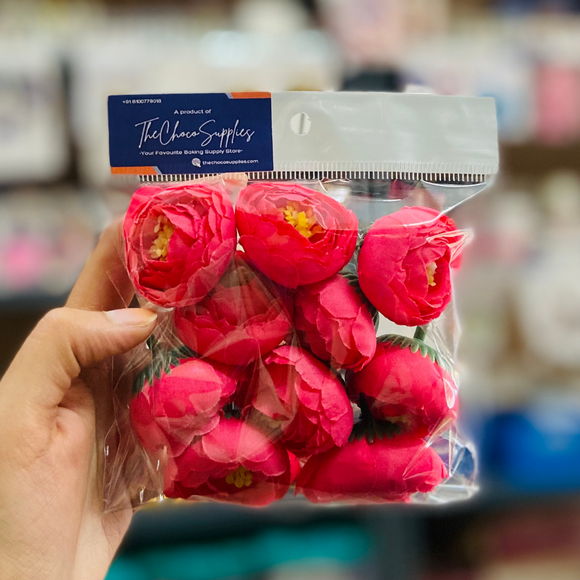 deep pink colour peonies for cake decor flowers