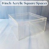 8 Inches Square | Acrylic Cake Spacer