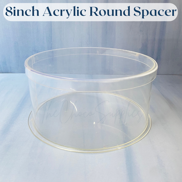 8 inches Round  | Acrylic Cake Spacer