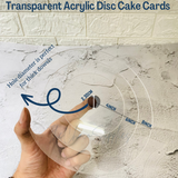 8 Inch Acrylic Disc | Cake Separator / Card | 1 Piece