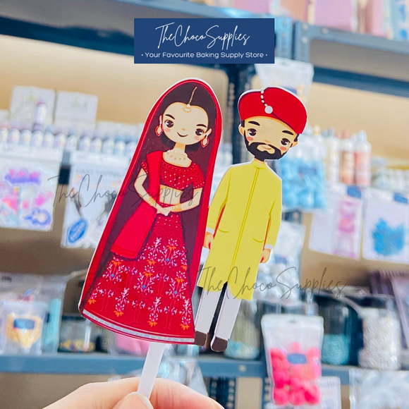 Shaadi Cake Topper | Couple Topper