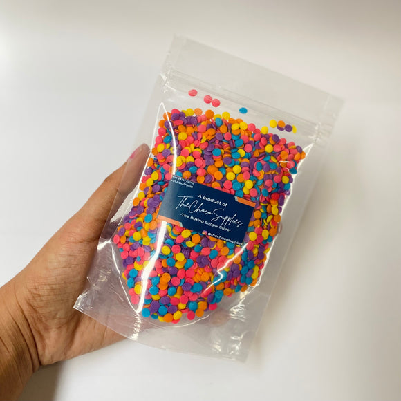 Confetti Big Discs Sprinkles | Rainbow Sprinkles | Edible