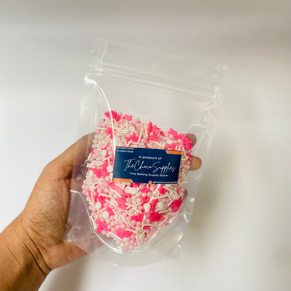 Flamingo Pearl Mix | Edible Sprinkles | 100gms