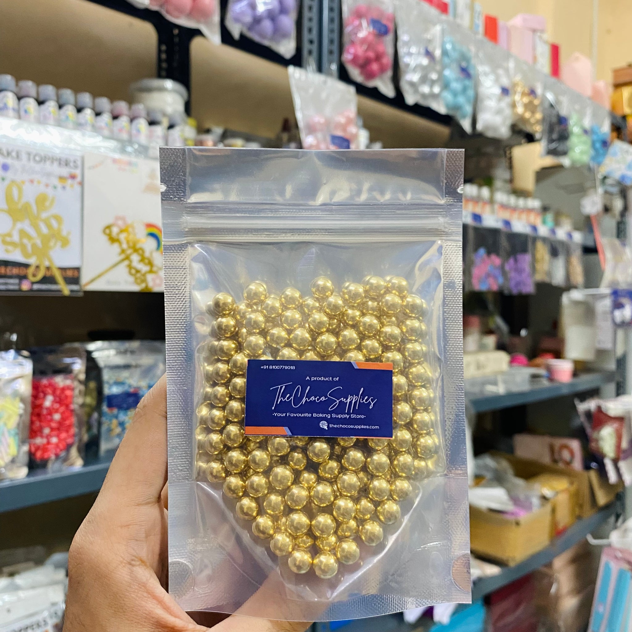 Imported Quality Gold Pearls, 7mm