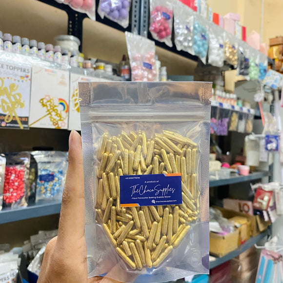 Imported Golden Rod Sprinkles | 50 grams