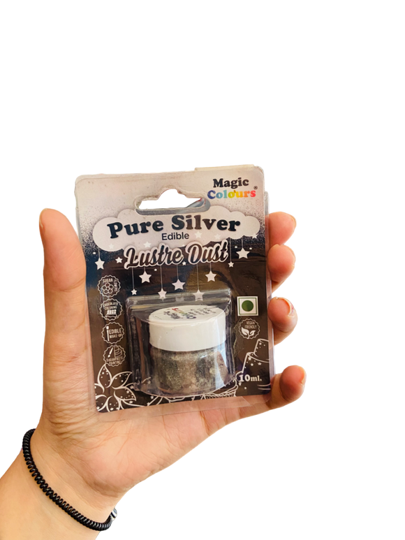 Magic Colours | Pure Silver Lustre Dust | 10ml