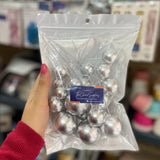 Metallic Silver colour non edible faux balls for cake decoration buy online