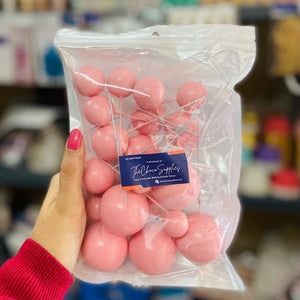 Baby Pink colour non edible faux balls for cake decoration buy online