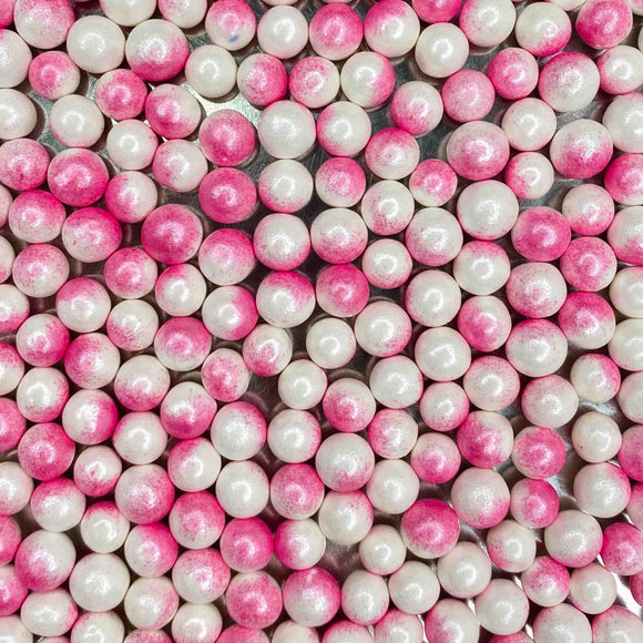 Pink and White | Ombre Pearls | Premium Sprinkles | 100g