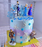 Frozen Topper | Elsa topper | Frozen Family | Mini Figurine | Cake topper | Set of 6.