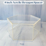 8 Inches Hexagon | Acrylic Cake Spacer