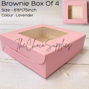 Lilac Brownie Box of 4