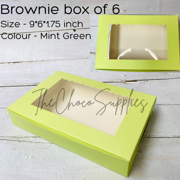Mint Green 6 Brownie of Box