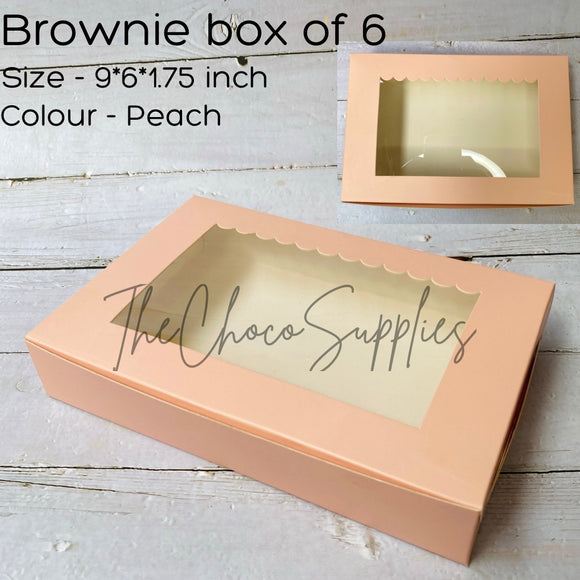 Peach 6 Brownie of Box